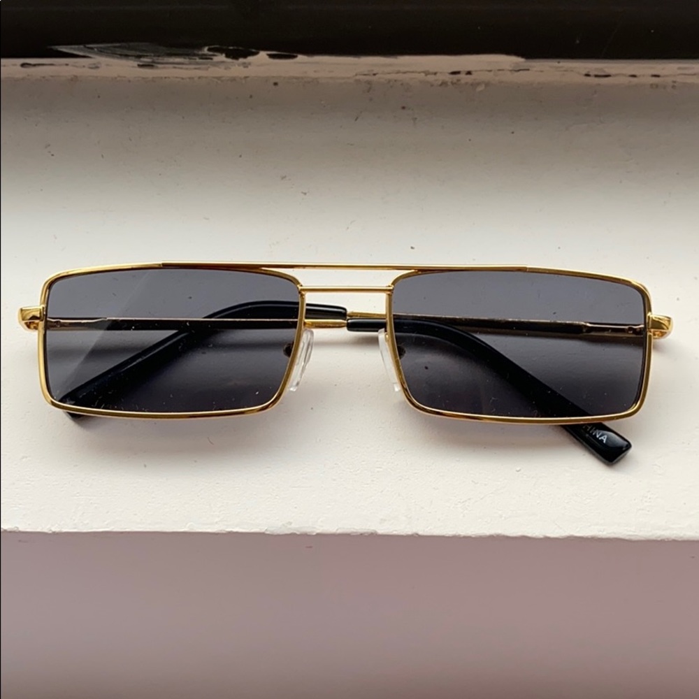 Black and gold sunglasses